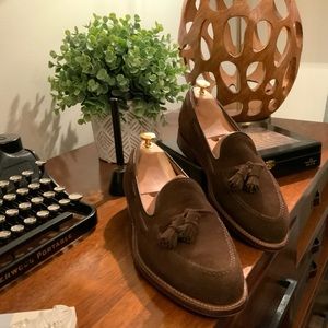 Alden for JCrew Brown Suede tassel loafers. 9.5D. Worn 2x.